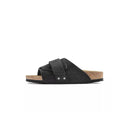 Kyoto Suede Mules - Black