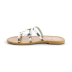 White Sun - Olearia Mules - Silver - Women