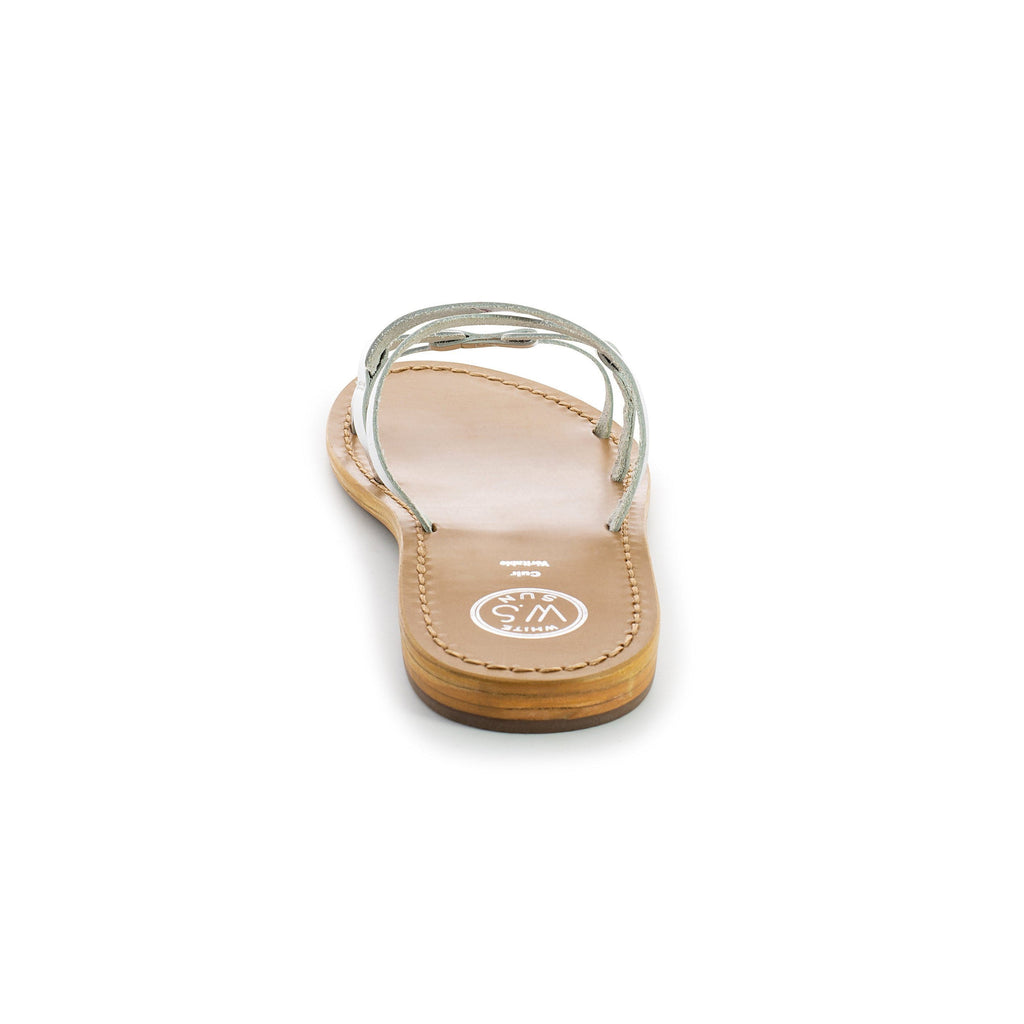 White Sun - Olearia Mules - Silver - Women