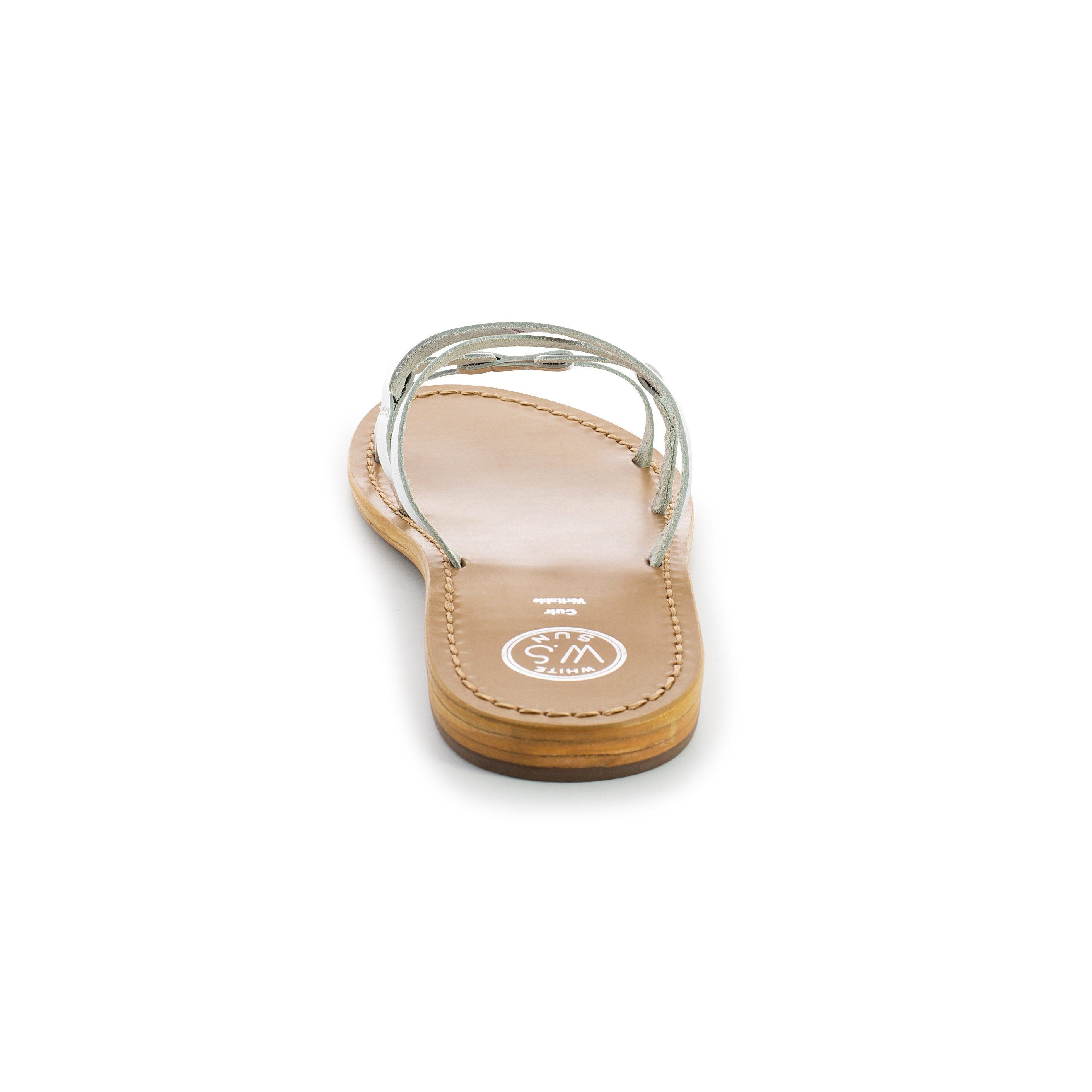White Sun - Olearia Mules - Silver - Women