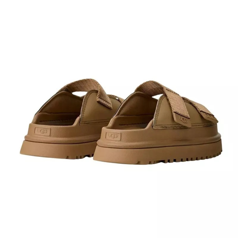 Goldenglow Slide Junior Mules - Beige/Brown
