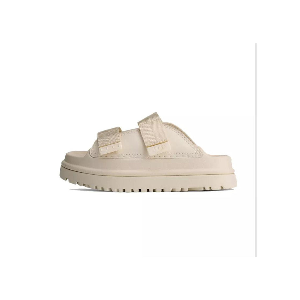Goldenglow Slide Junior Mules - Beige/Ecru