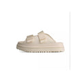 Goldenglow Slide Junior Mules - Beige/Ecru