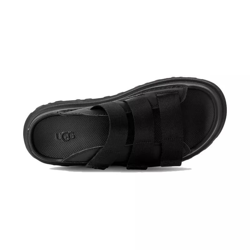 Goldenglow Slide Mules - Black/Black