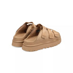 Goldenglow Slide Mules - Beige/Brown