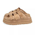 Goldenglow Slide Mules - Beige/Brown