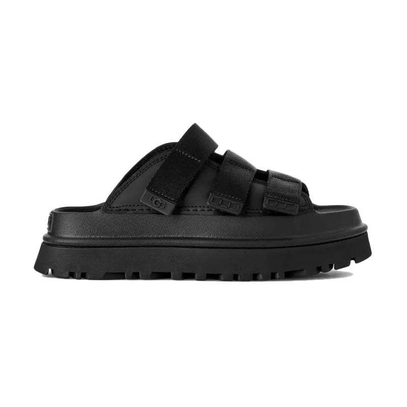 Goldenglow Slide Mules - Black/Black