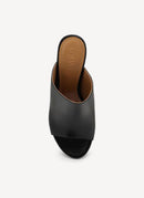 Loewe - Mules À Talon Vernis - Black - Femme