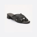 Mules À Talons Cholena - Noir - Femme