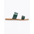 White Sun - Mules Afaitu - Croco Vert - Femme