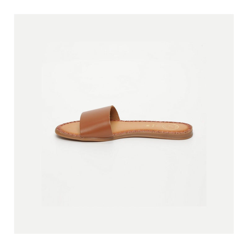 Sol Blanco - Mules Azio - Camel Buff - Marrón