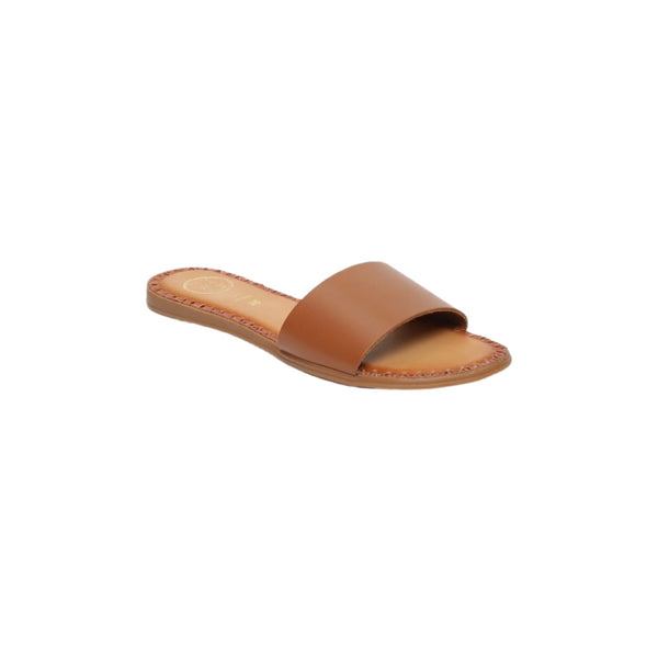 White Sun - Azio Mules - Camel Buff - Brown