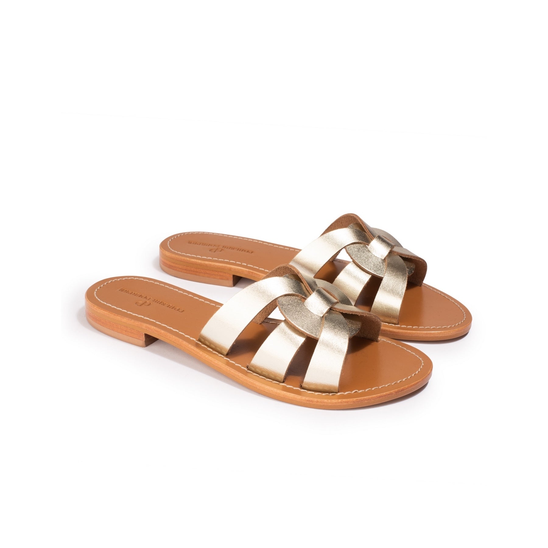 Couleur Pourpre - Calcutta Mules - Gold