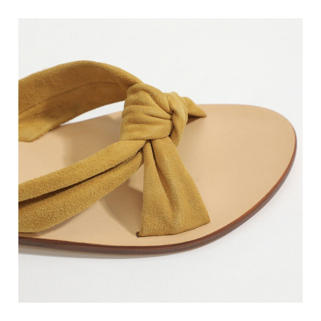 White Sun - Cassinia Mules - Yellow Suede - Women