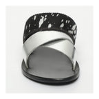 White Sun - Mules Chleo - Plateado, Negro y Pan de Plata - Mujer