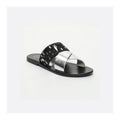 White Sun - Mules Chleo - Plateado, Negro y Pan de Plata - Mujer