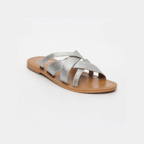 White Sun - Clot Mules - Silver - Women's