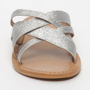 White Sun - Mules Clot - Argent - Femme