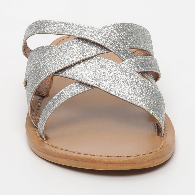 White Sun - Mules Clot - Argent - Femme
