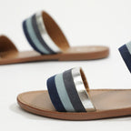 White Sun - Mules Cordyline - Azul - Mujer