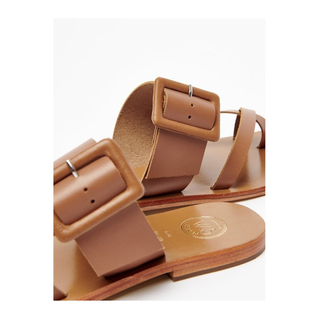 White Sun - Arshad Mules - Camel Buff - Brown