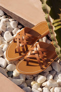 White Sun - Essentielles Taraji Mules - Camel - Women