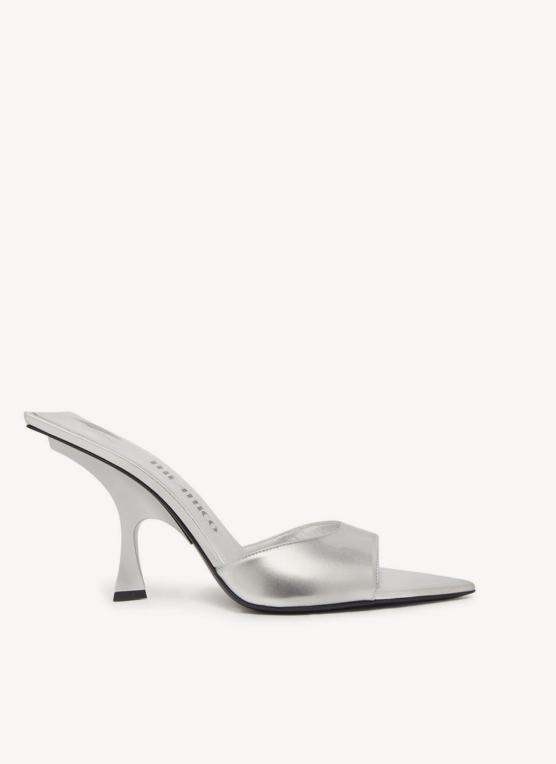 The Attico - Mules Ester 95 Mm - Silver - Femme