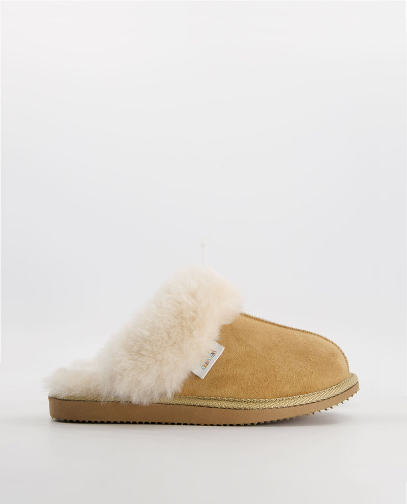 mules fourrees femme