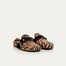 Mules Tora de piel georgette estampada
