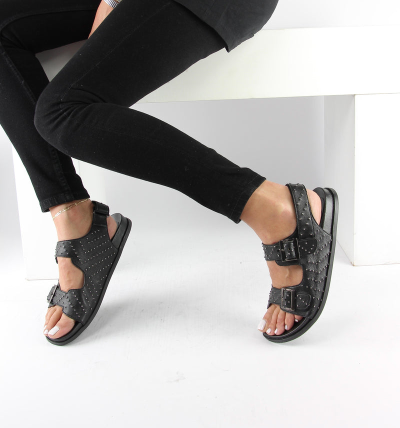 Nalaïm - Hendrick sandals - Black