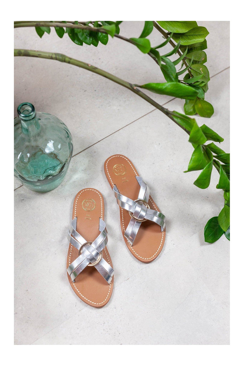 White Sun - Mules Hypolite - Plata - Mujer