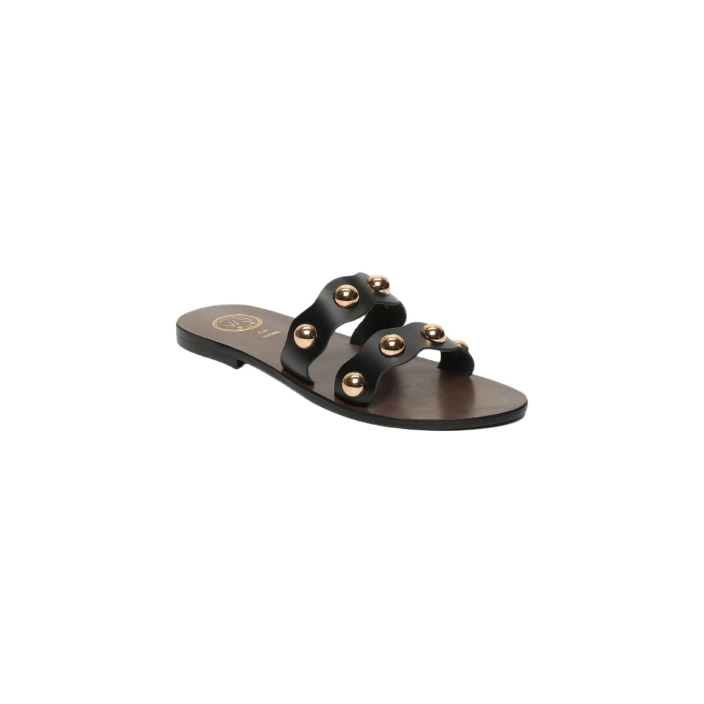White Sun - Mules Kanoya - Black Buff - Black