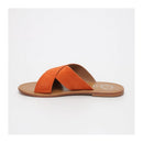 White Sun - Mules Lanruen - Orange Goat Suede - Orange