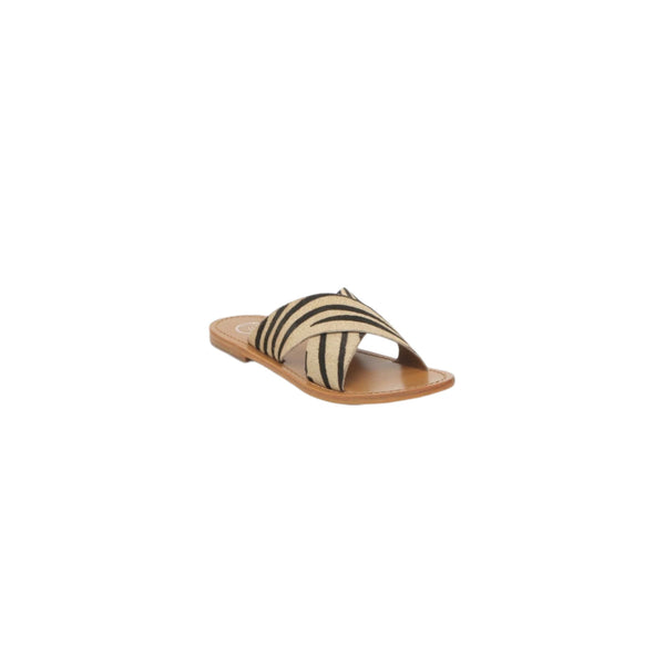 Lanruen Mules - Zebra Pony Leather - Zebra