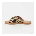 White Sun - Lanruen Mules - Zebra Pony Leather - Zebra