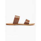 White Sun - Natica Mules - Croco Tan - Women