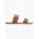 White Sun - Mules Natica - Croco Tan - Femme