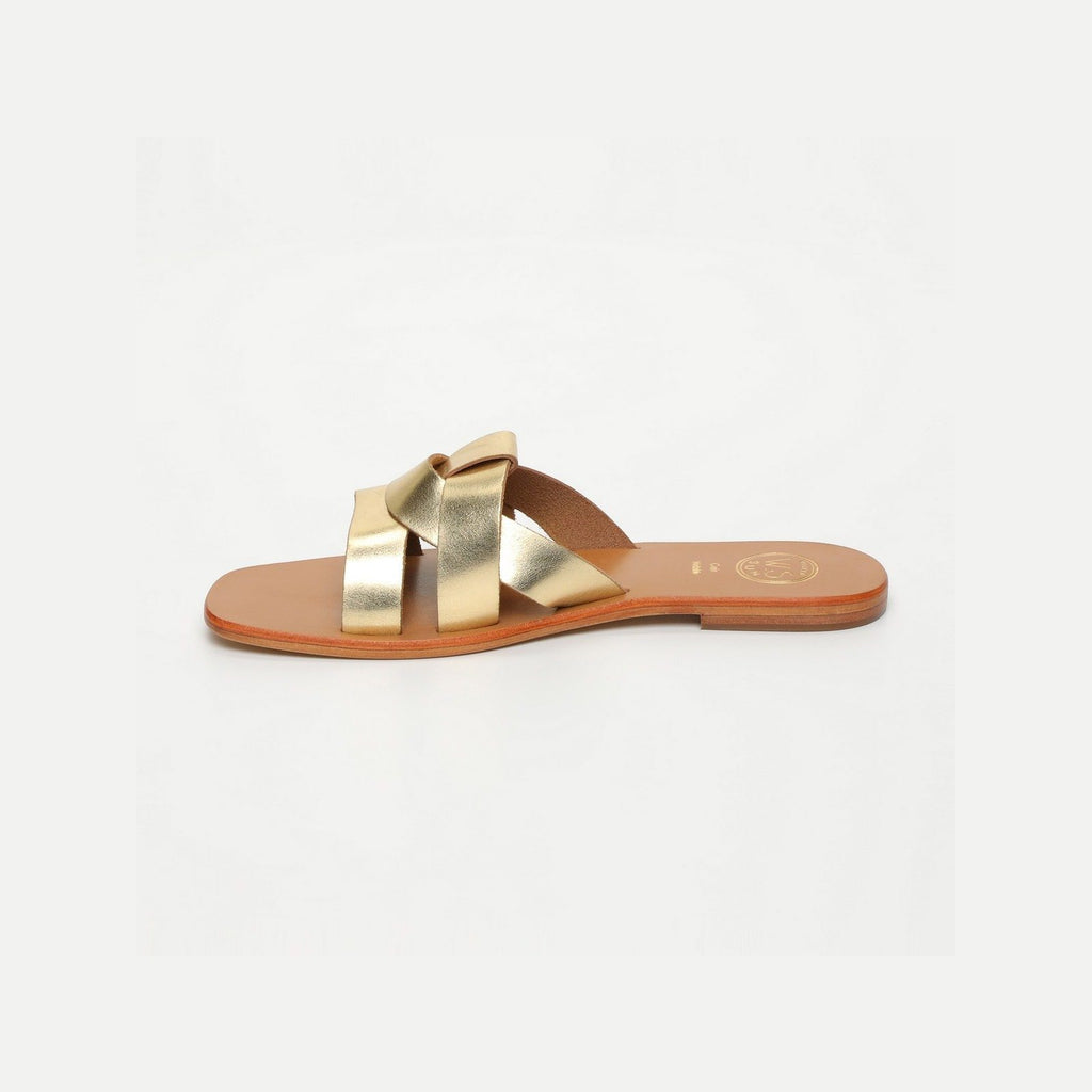 White Sun - Noham Mules - Buff Dark Gold - Gold