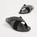 White Sun - Papiro Mules - Black - Women