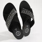 White Sun - Papiro Mules - Black - Women