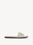 Givenchy - Mules Plates À Logo - Beige - Femme