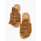 White Sun - Simpatica Mules - Camel Goat Suede - Camel
