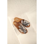White Sun - Simpatica Mules - Grey Metallic Nappa - Grey
