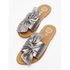 White Sun - Simpatica Mules - Grey Metallic Nappa - Grey