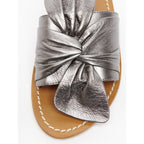 White Sun - Simpatica Mules - Grey Metallic Nappa - Grey