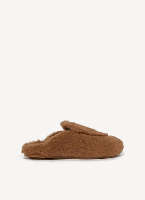 Max Mara - Mules Teddy - Camel - Femme