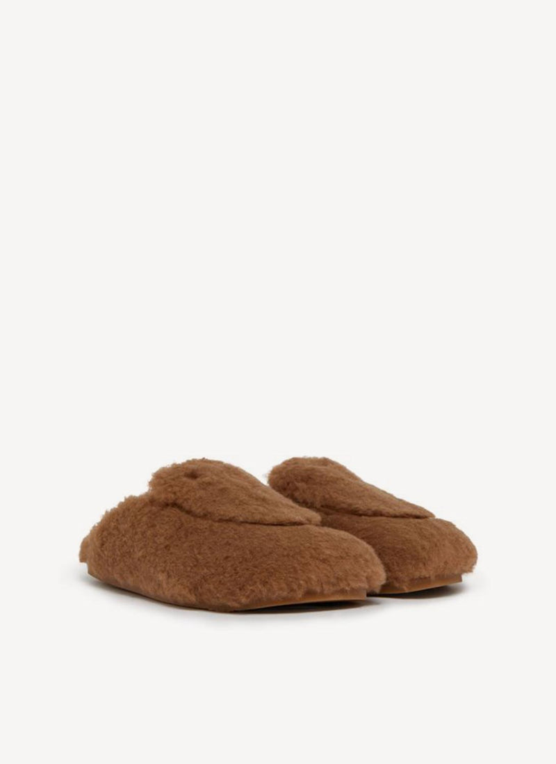 Max Mara - Mules Teddy - Camel - Femme