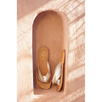 White Sun - Bansari Mules - Platinium Metallic Nappa - Gold