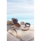 White Sun - Mules Bita de tendencia - Negro - Mujer