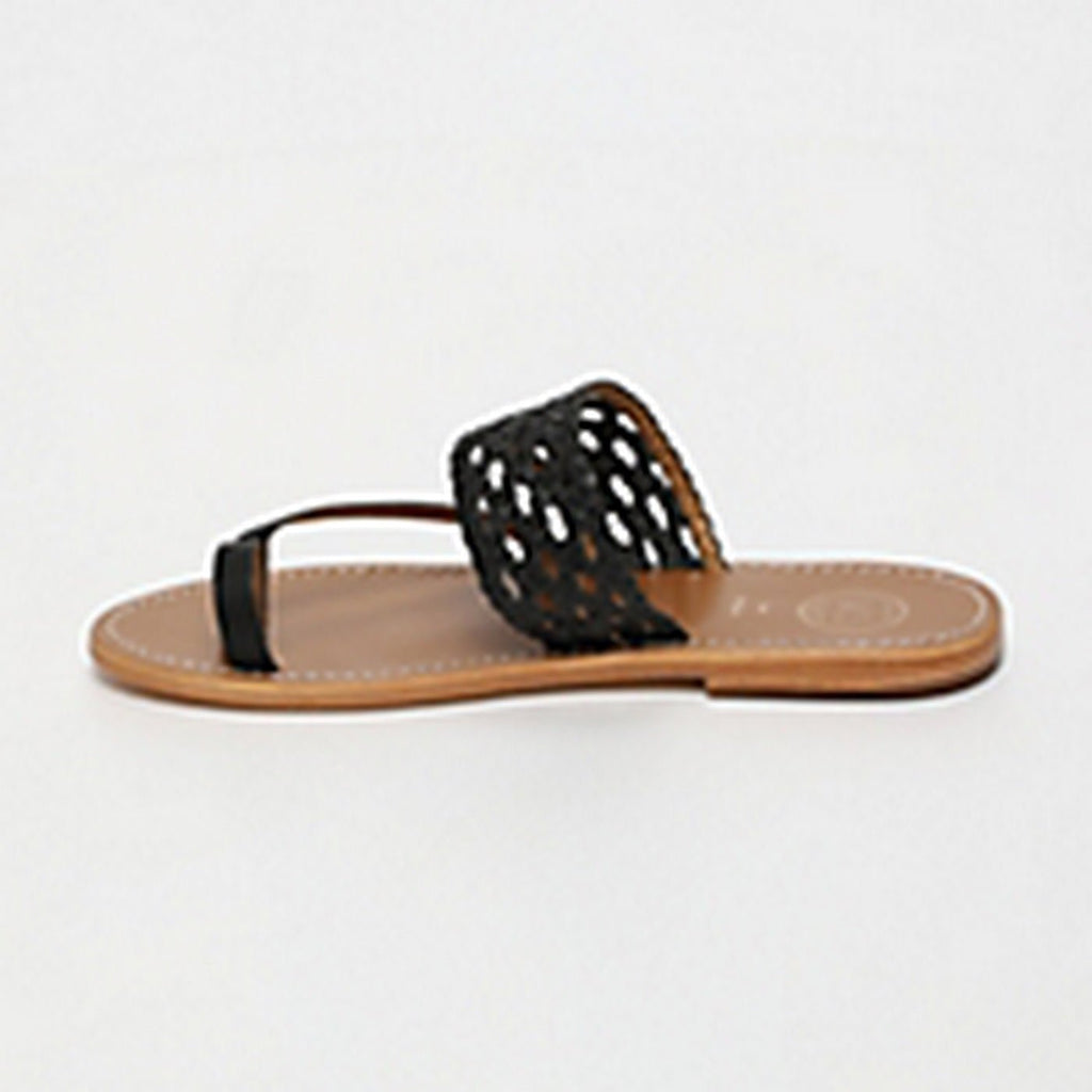 White Sun - Mules Bita de tendencia - Negro - Mujer
